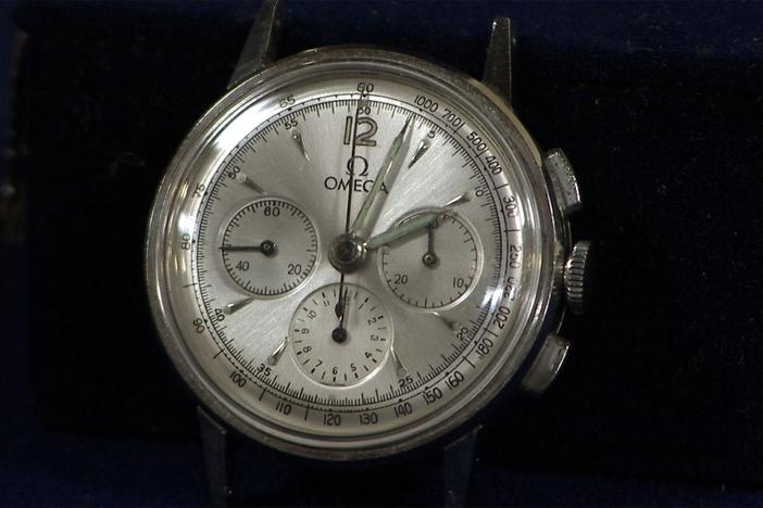 Appraisal: Ab Jenkins's Omega Chronograph Watch, ca. 1950, from Salt Lake City Hour 1.