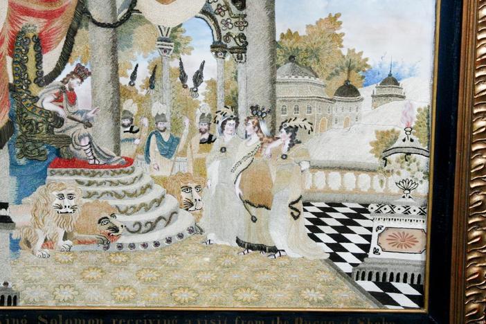1819 School Girl Silk Embroidered Picture from ROADSHOW's Special: Forever Young