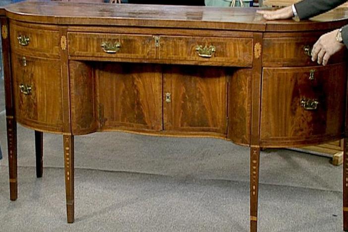 Appraisal: Federal Inlaid Mahogany Sideboard, from Vintage Salt Lake City.