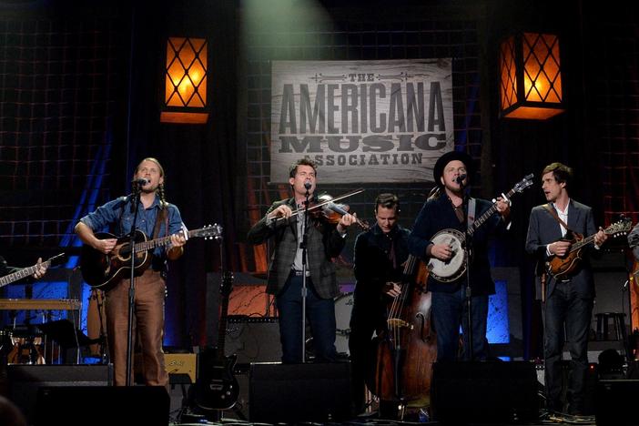 Old Crow Medicine Show perform at the 2013 Americana Music Festival.