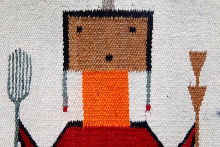 Navajo Yei Weaving, ca. 1935