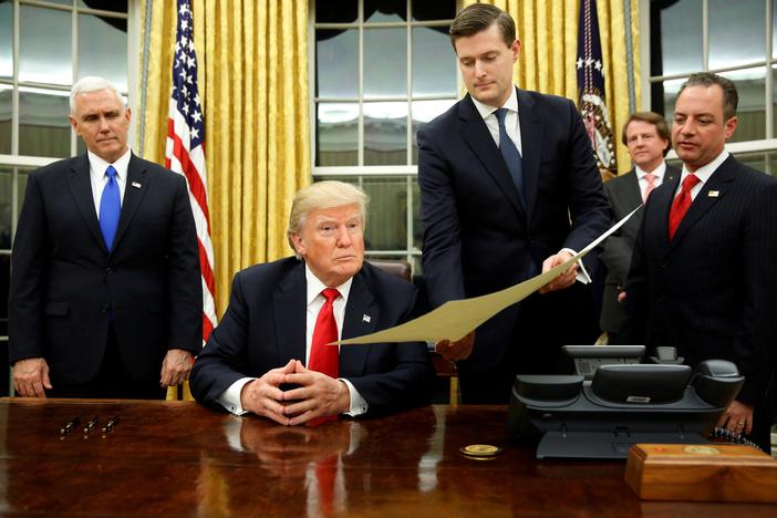 Rob Porter is resigning after his two ex-wives accused him of domestic abuse.