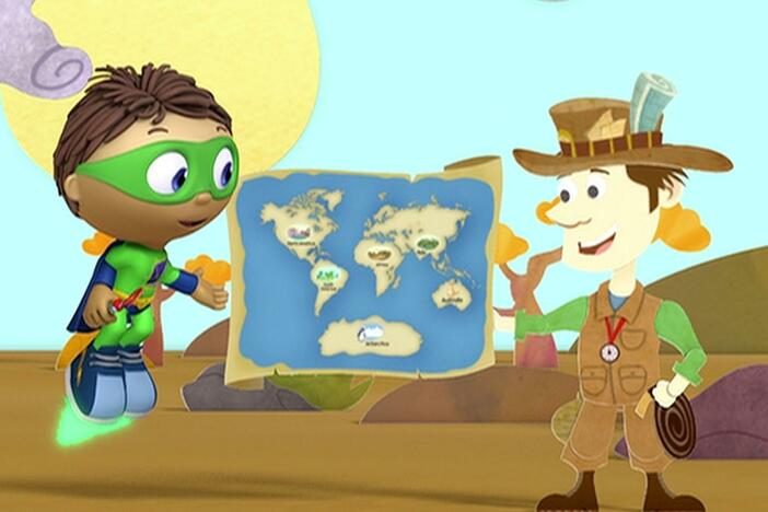 Wobblebottom needs help finding Sophie. Help Super Why change Wobblebottom's story. 