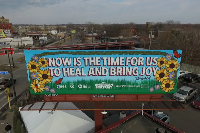 See the PBS American Portrait mural in Minneapolis.