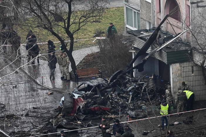 Ukrainian interior minister among 14 killed in helicopter crash near Kyiv