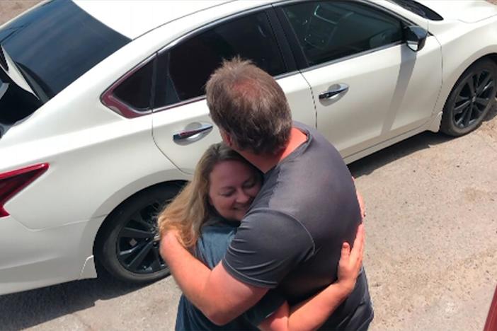 Laura, a long-haul trucker, is on the road for weeks at a time.