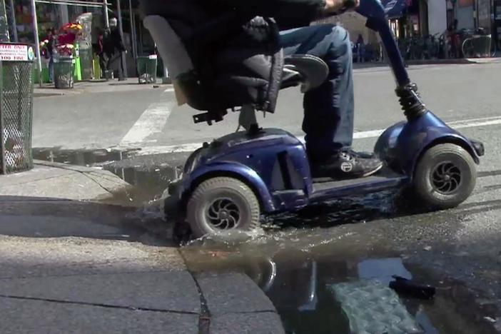 Jason calls restaurants in his neighborhood to find out if they are wheelchair accessible.