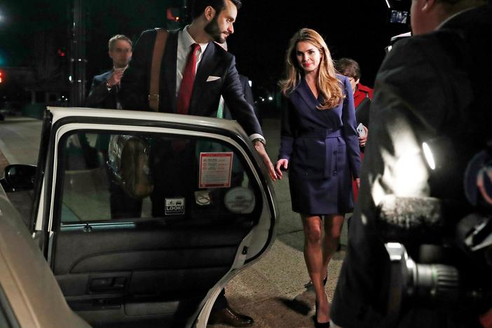 The news comes a day after Hicks testified before the House Intelligence Committee.