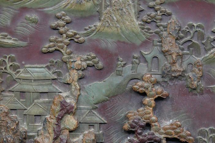 Late 19th Century Chinese Duan Stone Screen, from Washington, DC Hour 3