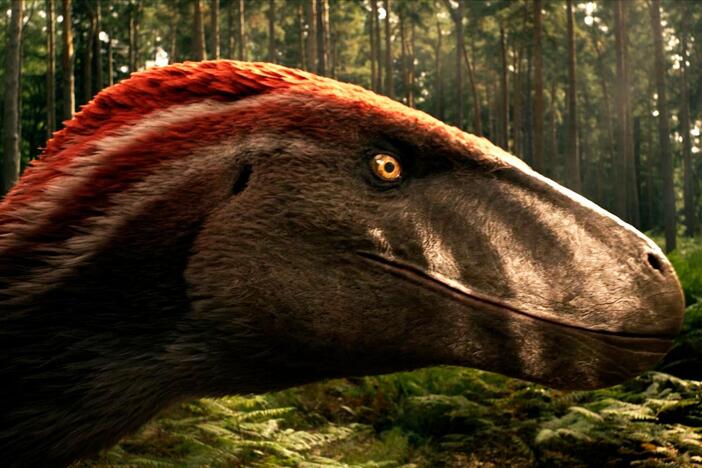 When hiding from a Utahraptor, one small movement could blow our Gastonia's cover.