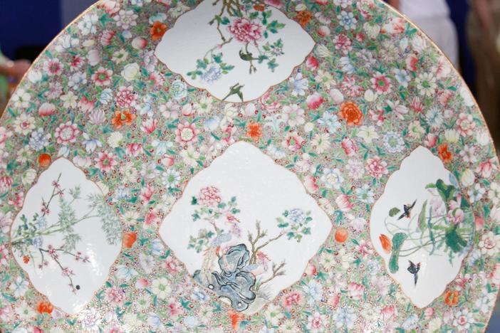 Appraisal: Late 19th-Century Chinese Famille Rose Charger