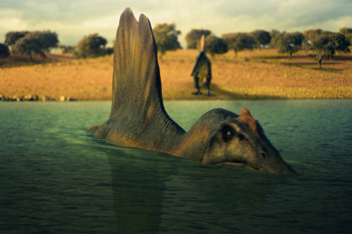 What does it mean to be a “semi-aquatic” dinosaur?