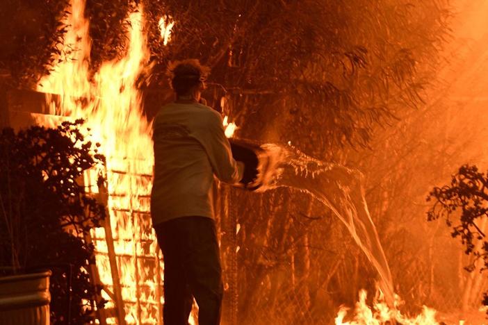 Fires continue to burn California at both ends, killing several