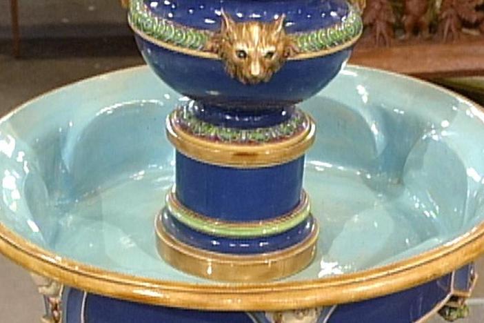 Appraisal: 1862 Minton Majolica Fountain, from Vintage Hartford.