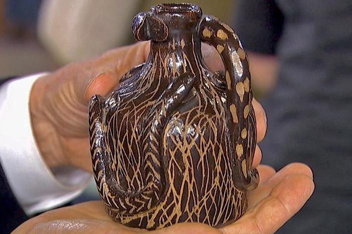 Appraisal: John Jegglin Snake Jug, ca. 1875, from Kansas City Hour 1.