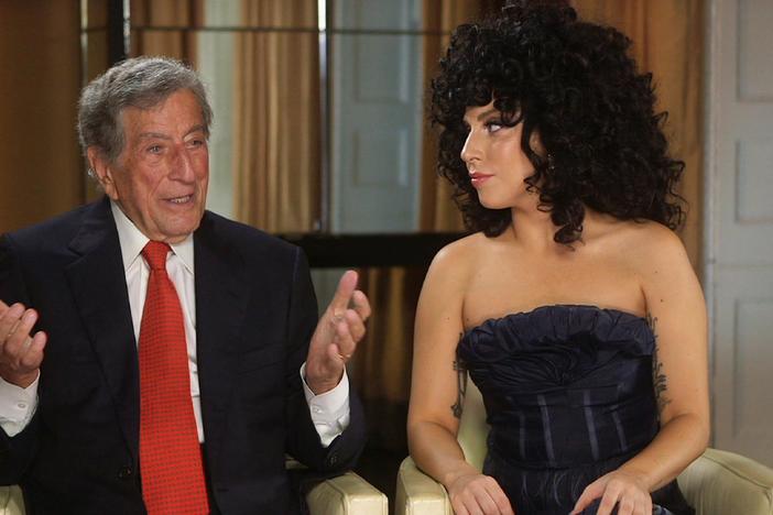 Tony Bennett and Lady Gaga talk about jazz in an exclusive interview.