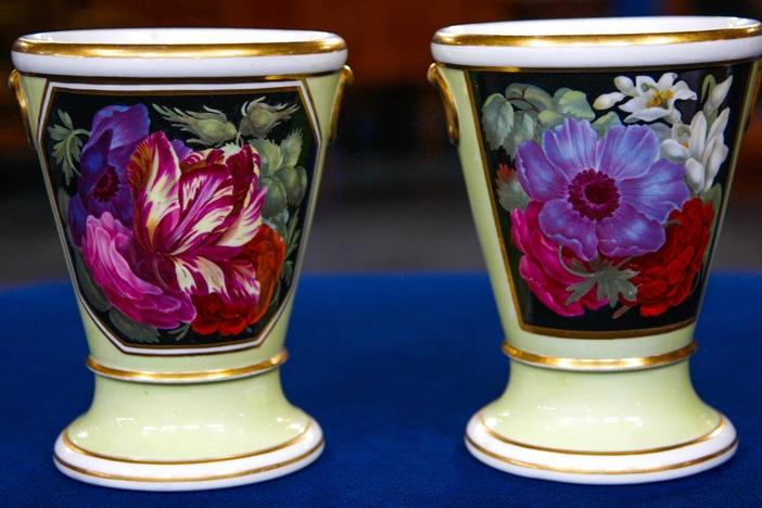 Appraisal: Flight & Barr Worcester Vases, ca. 1800
