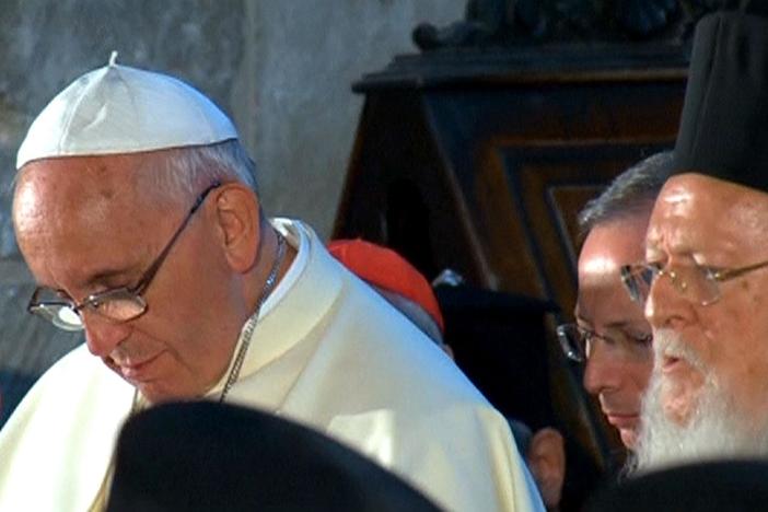 His brief but historic pilgrimage for peace was highlighted by some surprise images.