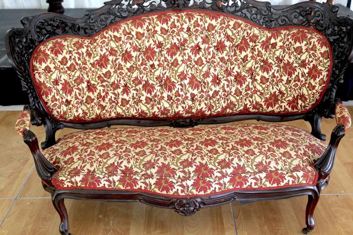 Appraisal: Thomas Brooks Settee, ca. 1860