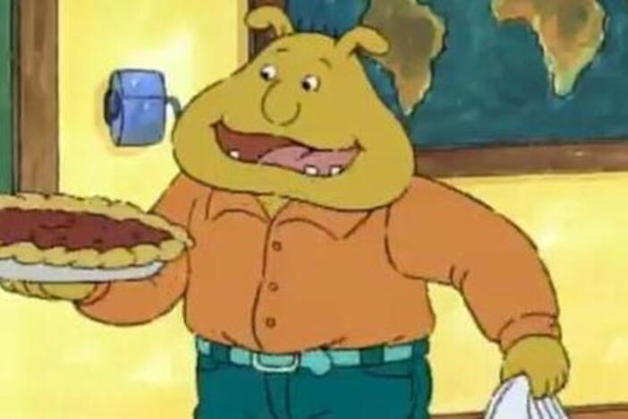 Every Christmas, Binky's family volunteers at a homeless shelter. 