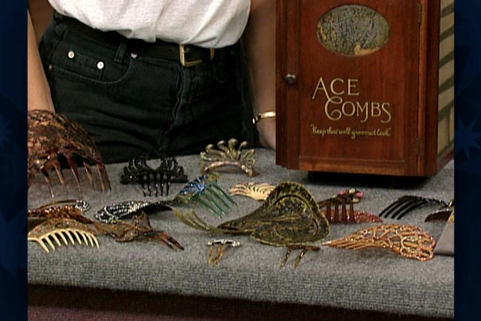 Appraisal: Hair Comb Collection & Box, from Vintage Las Vegas.