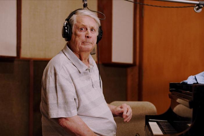 See musical genius Brian Wilson at work producing his song, "Honeycomb."