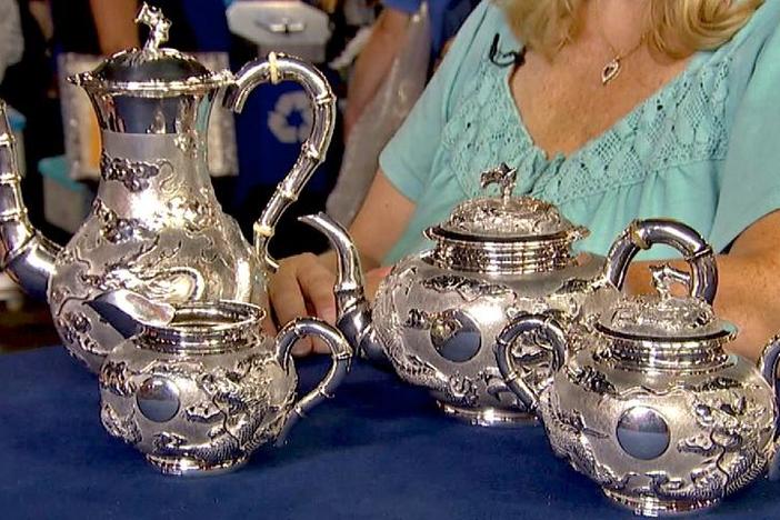 Appraisal: Chinese Export Silver Tea & Coffee Service, ca. 1910, from Richmond Hour 2.