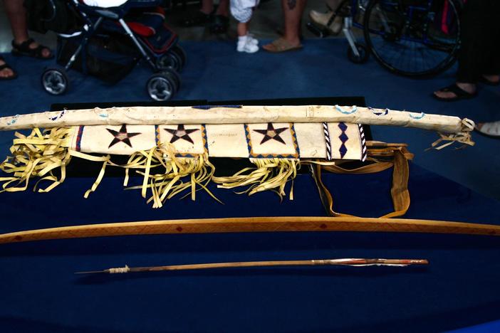Appraisal: Geronimo-signed Bow Case & Quiver, ca. 1895