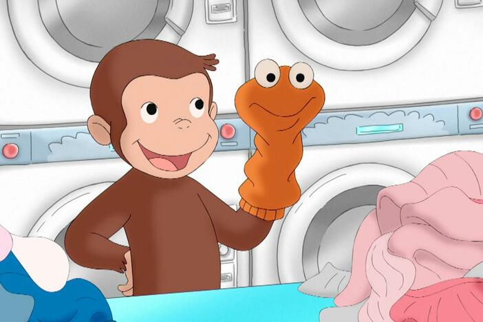 George learns about a laundromat. / George gets a new fancy suit.