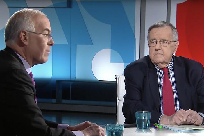 Mark Shields and David Brooks join Judy Woodruff to discuss the week’s news.