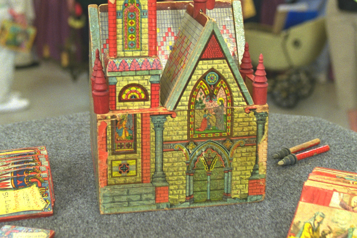 Appraisal: R. Bliss Mfg. Co. Toy Church, ca. 1890, from Vintage Seattle.