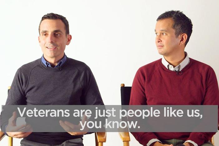 Filmmakers Michael Collins & Marty Syjuco discuss rethinking the veteran experience.