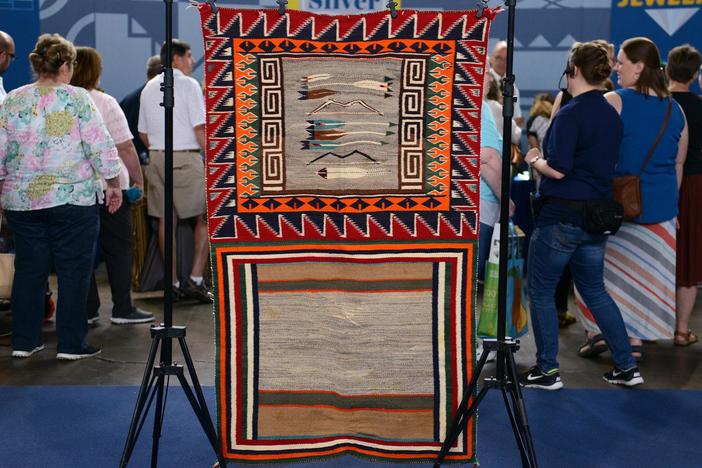 Appraisal: Navajo "Sunday" Saddle Blanket, ca. 1915, from Indianapolis Hour 2.