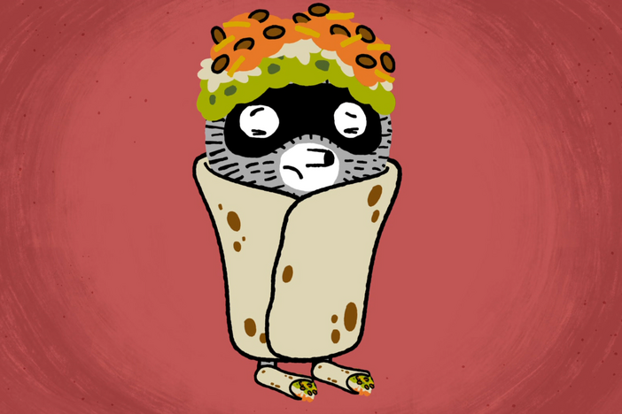 Carl's new sneakers hurt! They squish his feet so tight his feet feel like burritos.