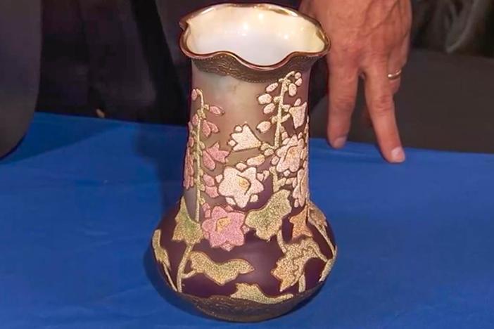 Appraisal: Early 20th C. Nippon Coralene Vase