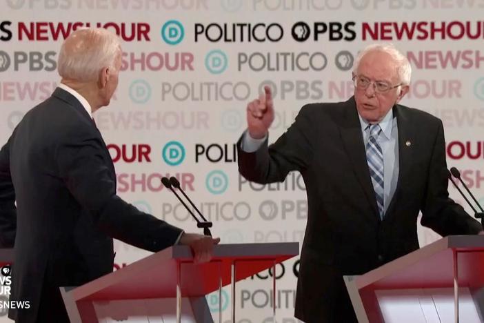 WATCH: Biden and Sanders spar over health care