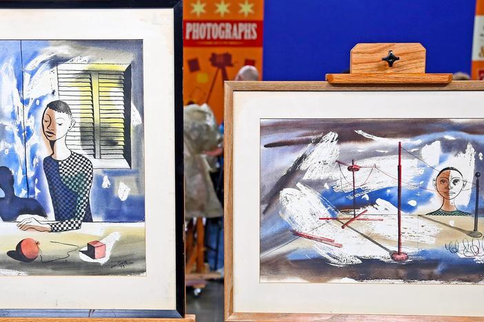 Appraisal: 1953 Hughie Lee-Smith Watercolors, from Detroit Hour 1.
