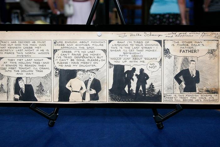 Appraisal: 1932 Signed "Dick Tracy" Original Comic Strip