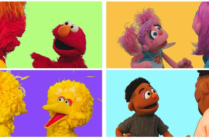 Elmo sings a song that celebrates the relationships between children and grown-ups!