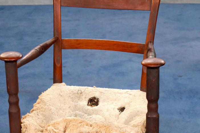 Appraisal: Vernacular Armchair, ca. 1830, from Baton Rouge Hour 2.