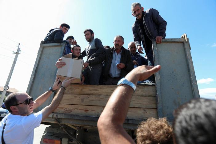 More than half of Nagorno-Karabakh's population flees after Azerbaijan takeover of region