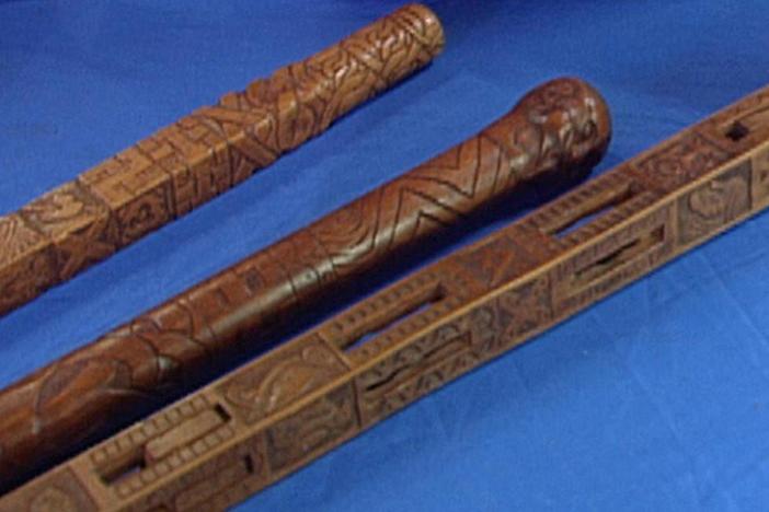 Appraisal: American Walking Sticks & Carvings, from Treasures on the Move.
