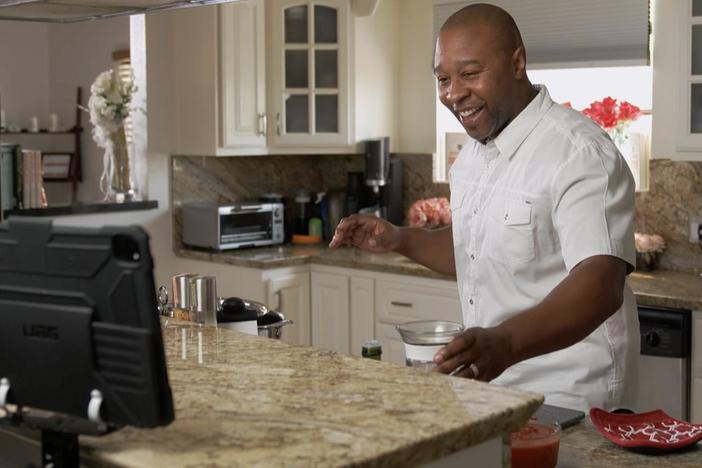 Over Zoom, Lidia and Attorney Jarrett Adams prepare one of her favorite pasta recipes.