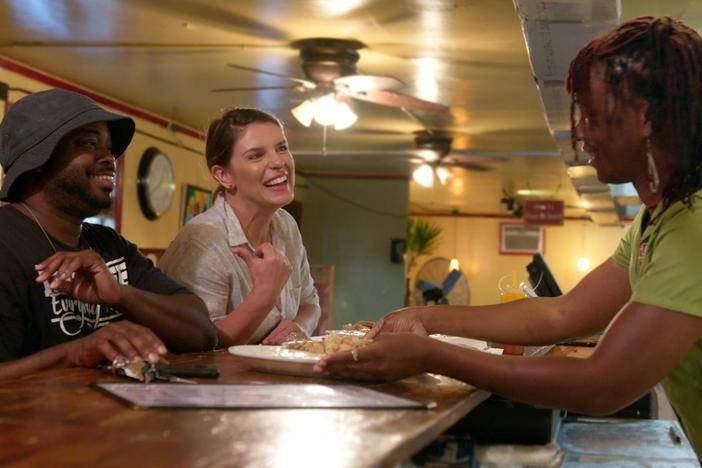 Gullah chef BJ Dennis takes Vivian to Hannibal's a Black-owned restaurant in Charleston.