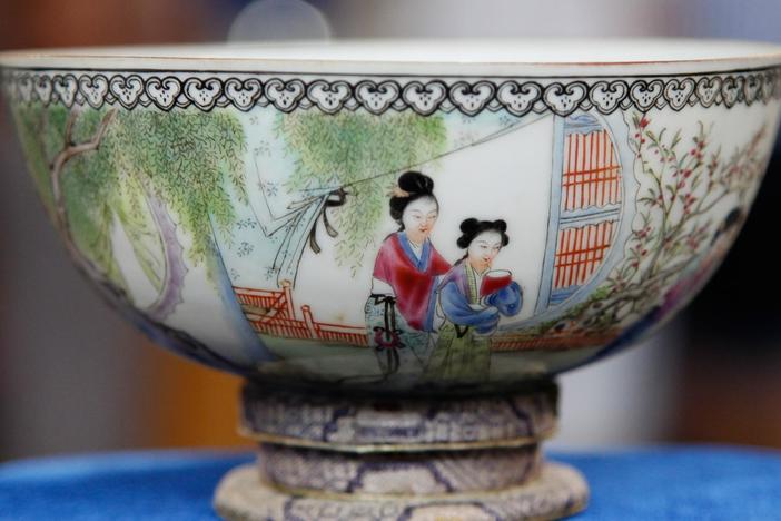 Appraisal: Chinese Enameled Porcelain Bowl, ca. 1920, from Rapid City Hour 3.