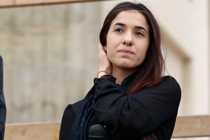 A Yazidi survivor of genocide and sexual slavery tells her story to the United Nations.