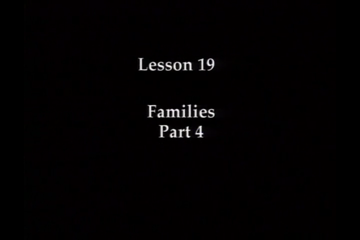 JPN I, Lesson 19. The topic covered is addressing family members