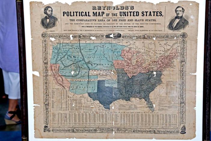 Appraisal: 1856 First Republican Campaign Map, from Jacksonville Hour 2.