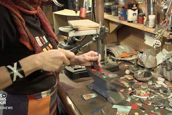 How a couple in rural Indiana uses art to combat consumerism and waste