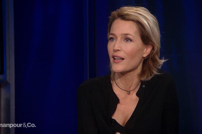 Actress Gillian Anderson joins the program to discuss her career.
